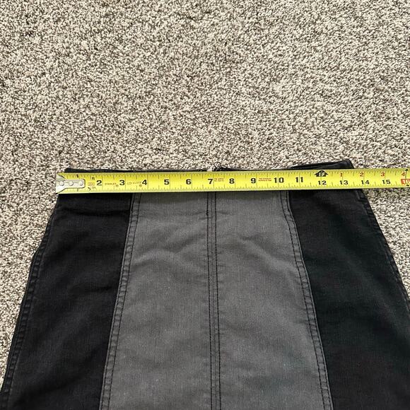 Free People gray & black denim Modern Femme mini skirt size 6 - Picture 8 of 8